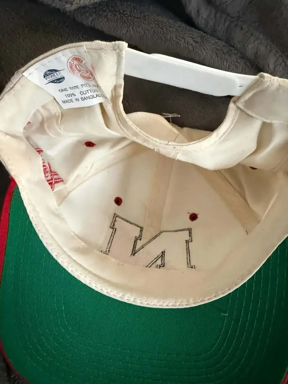Vintage Nebraska Huskers Pioneer Industries Two-Tone Snapback Hat NWT